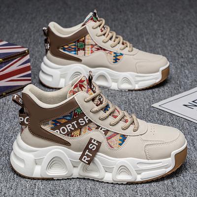 Chaussures homme printemps étudiant plateforme bottes Martin niche chaussures de sport montantes chaussures tendance