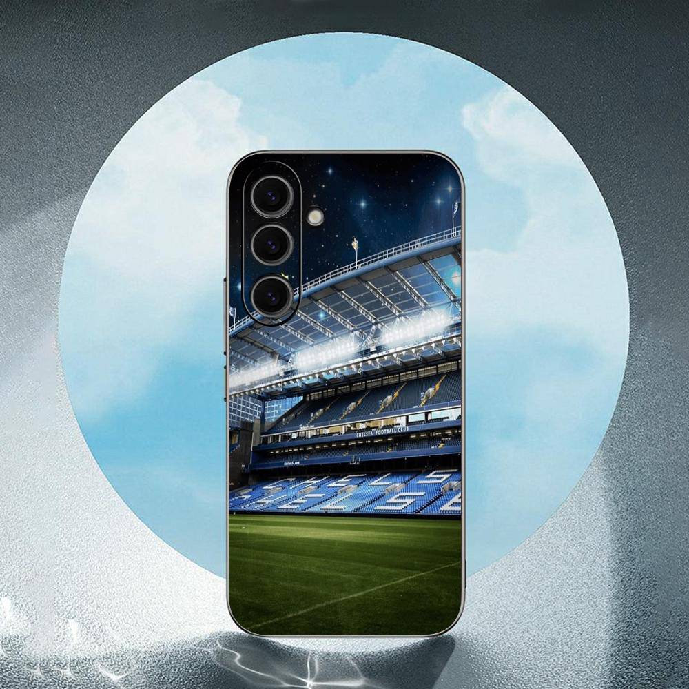 Barcelona Home Football Stadium For Samsung Galaxy S25 S24 S23 Ultra S22 S21 Plus S20 Black Soft Silicone Protective Case