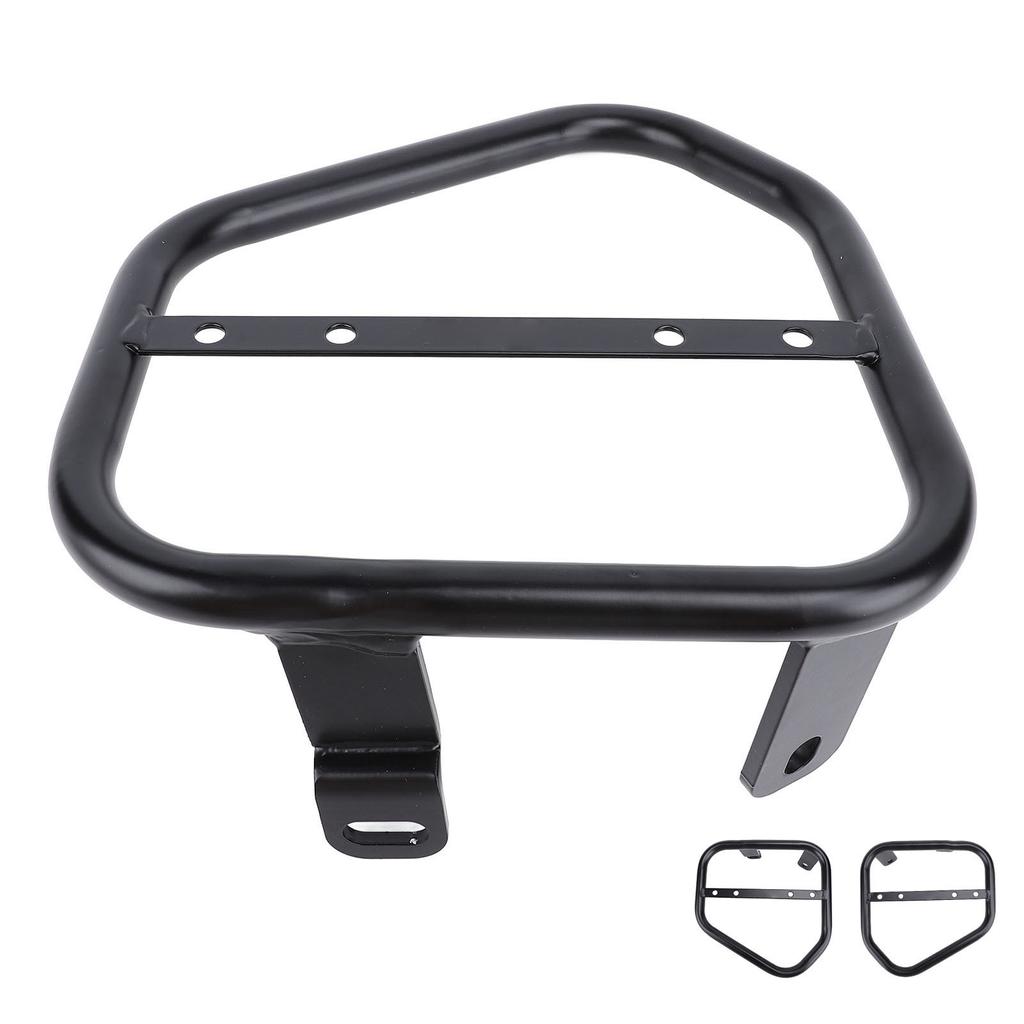 Motorcycle Side Trunk Bag Bracket Extra Storage Iron Motorcycle Side Mount Luggage Shelf for Scrambl