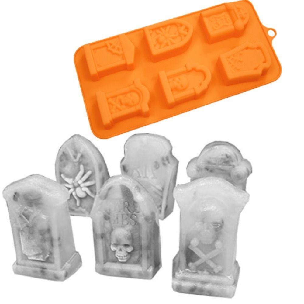 6 Cavity Witch Broom Cookie Mold DIY Mousse Cake Mould Bakeware Finger Biscuit Mold  Resin
