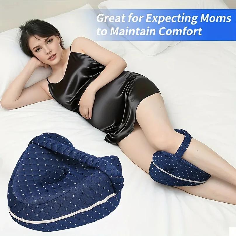 Cuscino di Supporto in Schiuma per Gambe e Ginocchia in Memory Foam per Dormitori Laterali Sciatica Ortopedico Sciatica Schiena Anca Cuscino di Sollievo per Letto Divano