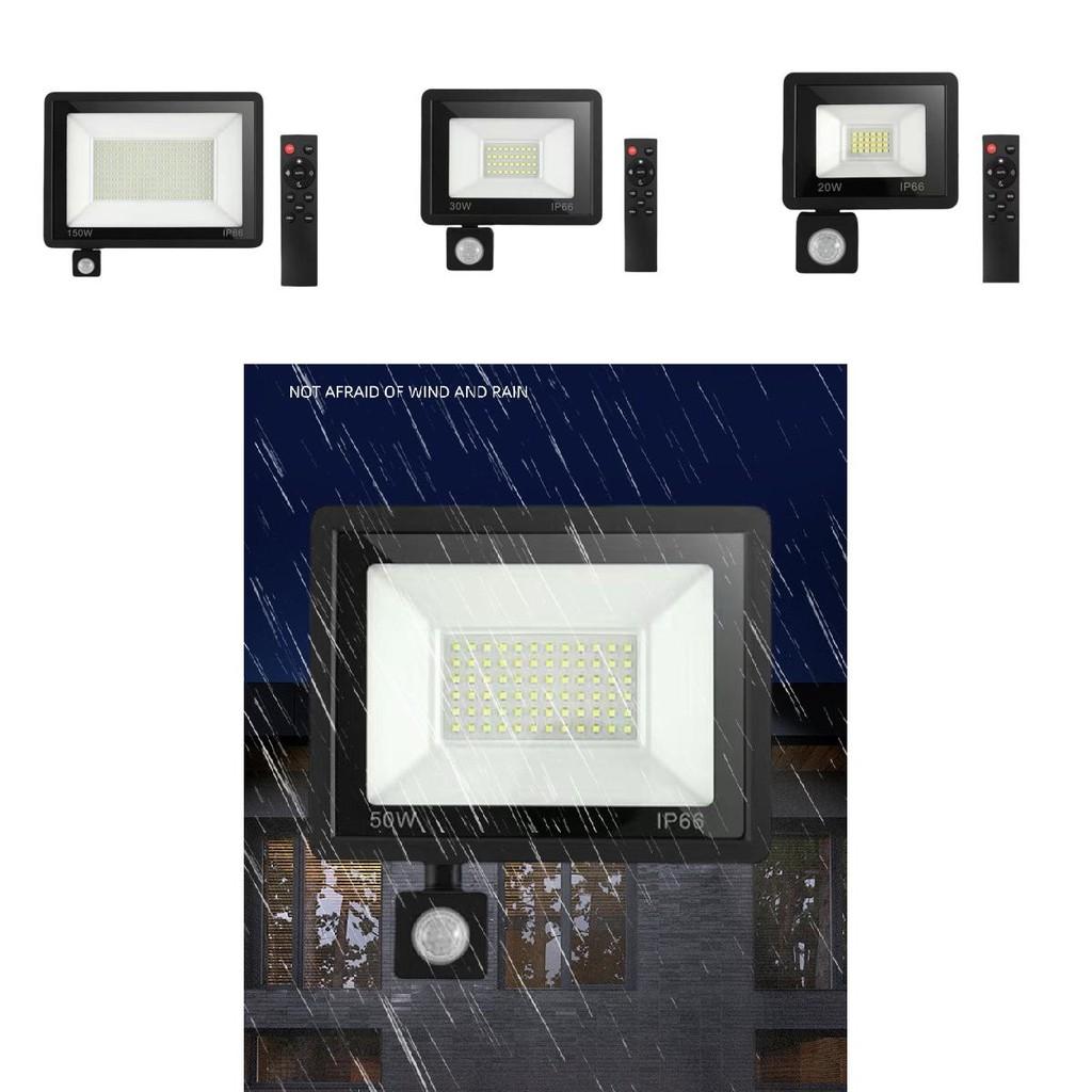 Led Remote Motion Sensor Floodlight With Waterproof Ip66 For Outdoor Security