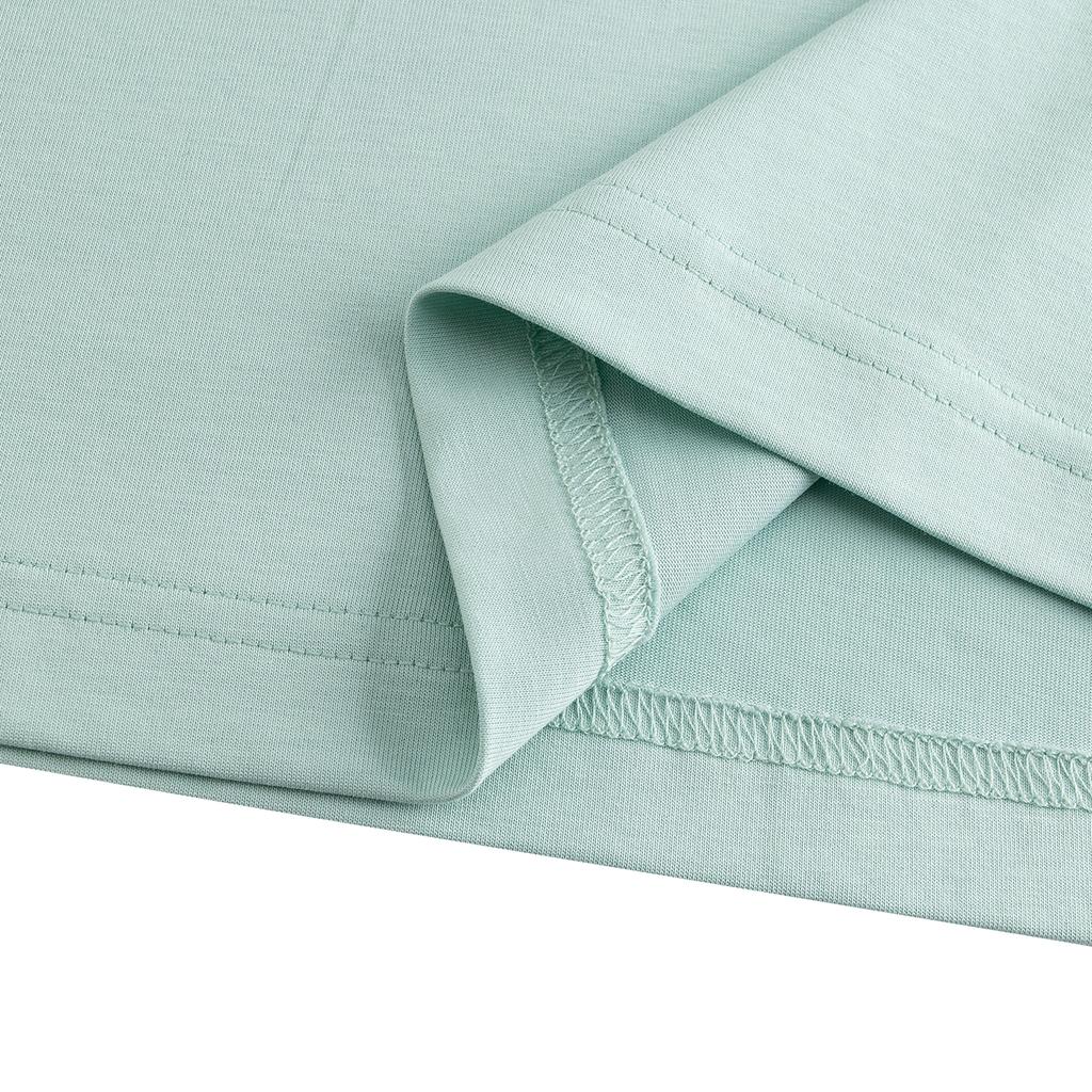 Anta Short Sleeve Knitted T-Shirt Summer Loose Casual Tee Unisex tops Rain-Mist-Blue 972628106-2