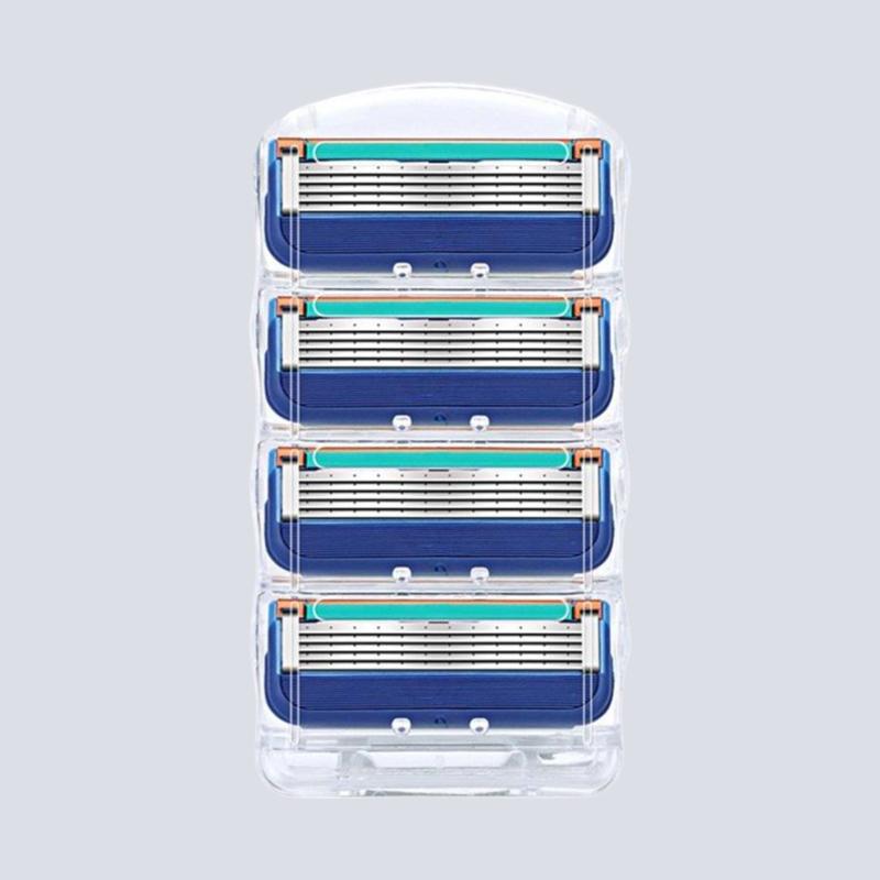 

New 4pcs/lot Razor Blades Cassette Shaving Blade for Men Face Fusione