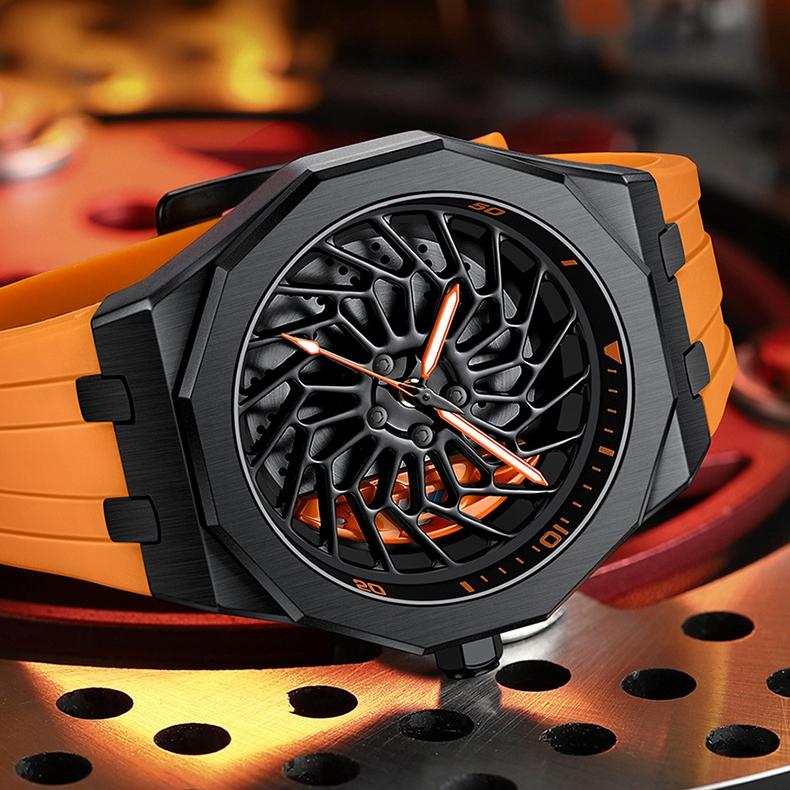 SVJ Wheel Hub Watch Men BWM I8 Modified Theme Ultra Run Luminous Quartz Hydraulic