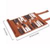 Portable Backgammon Set Roll-Up Classic Board Game Microfiber And PU Leather Classic Board Game Chess Backgammon Board Game