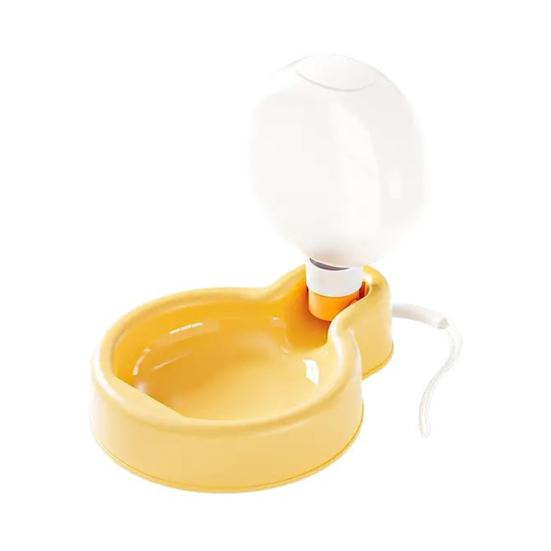 

Складная бутылка для воды для собак Yousheng, герметичная, портативный диспенсер для воды для домашних животных, с поилкой, для собак, кошек, путешествий, походов, на открытом воздухе S жёлтый