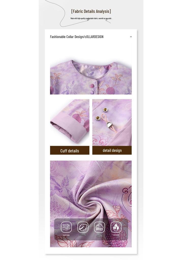 Women's Mid-Aged & Elderly Lapel Jacket - Spring/Autumn 2026 Collection, Loose and Stylish.