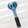 Soft Bristle 3D Triple Head Toothbrush For Adults With Tongue Scraper Home Care Manual Brush
