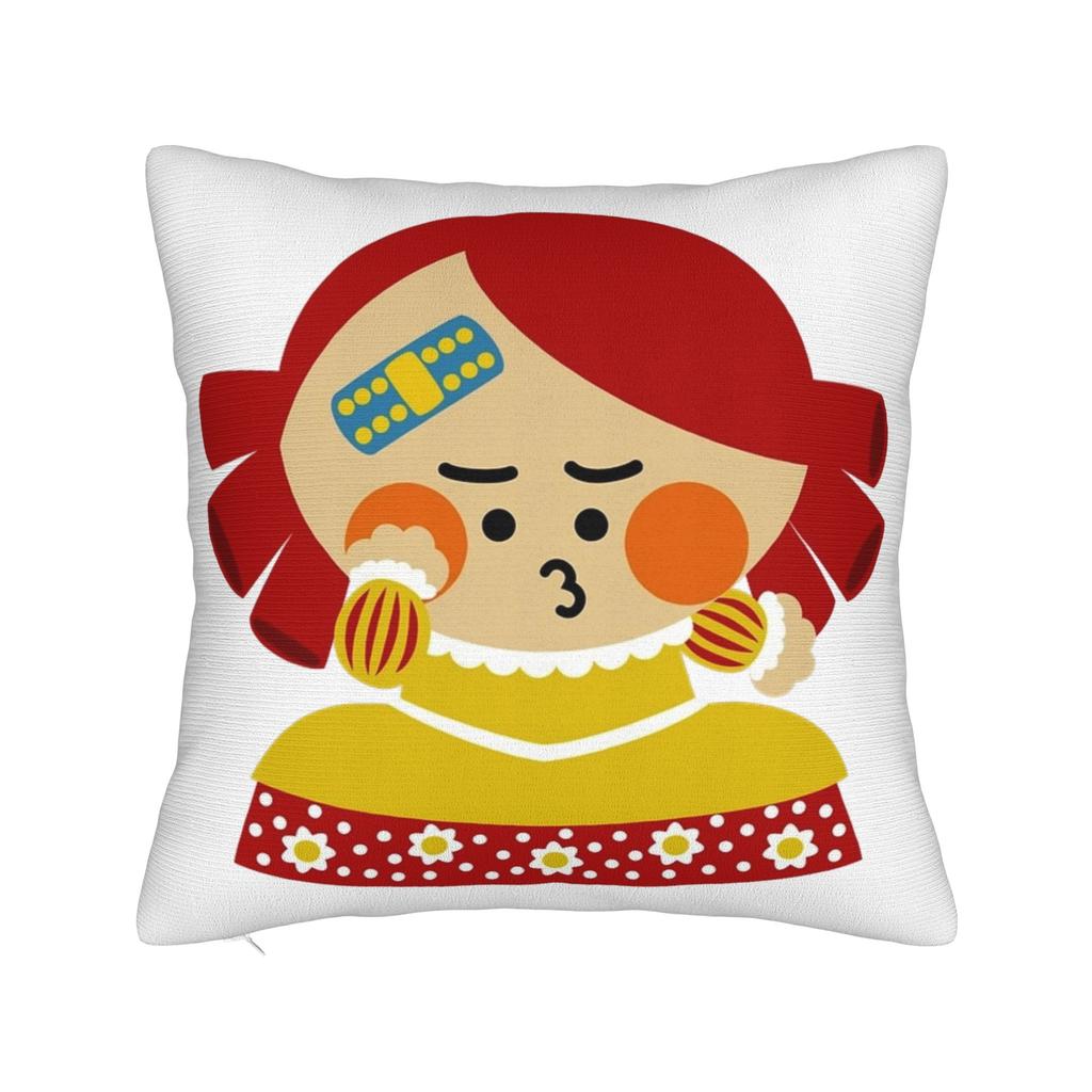 Las Meninas Velazquez Menina Pillowcase Printed Fabric Cushion Cover Decorations Cute Chibi Art Throw Pillow Case Cover Zippered