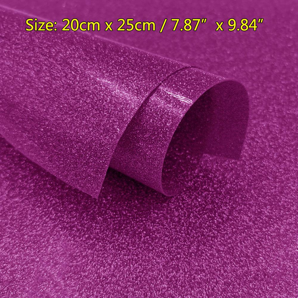 Sheet Glitter Shiny Heat Transfer Vinyl Iron-on Heat Press HTV T-shirt Textiles Cricut Iridescent Craft Cutter Film Sparkle