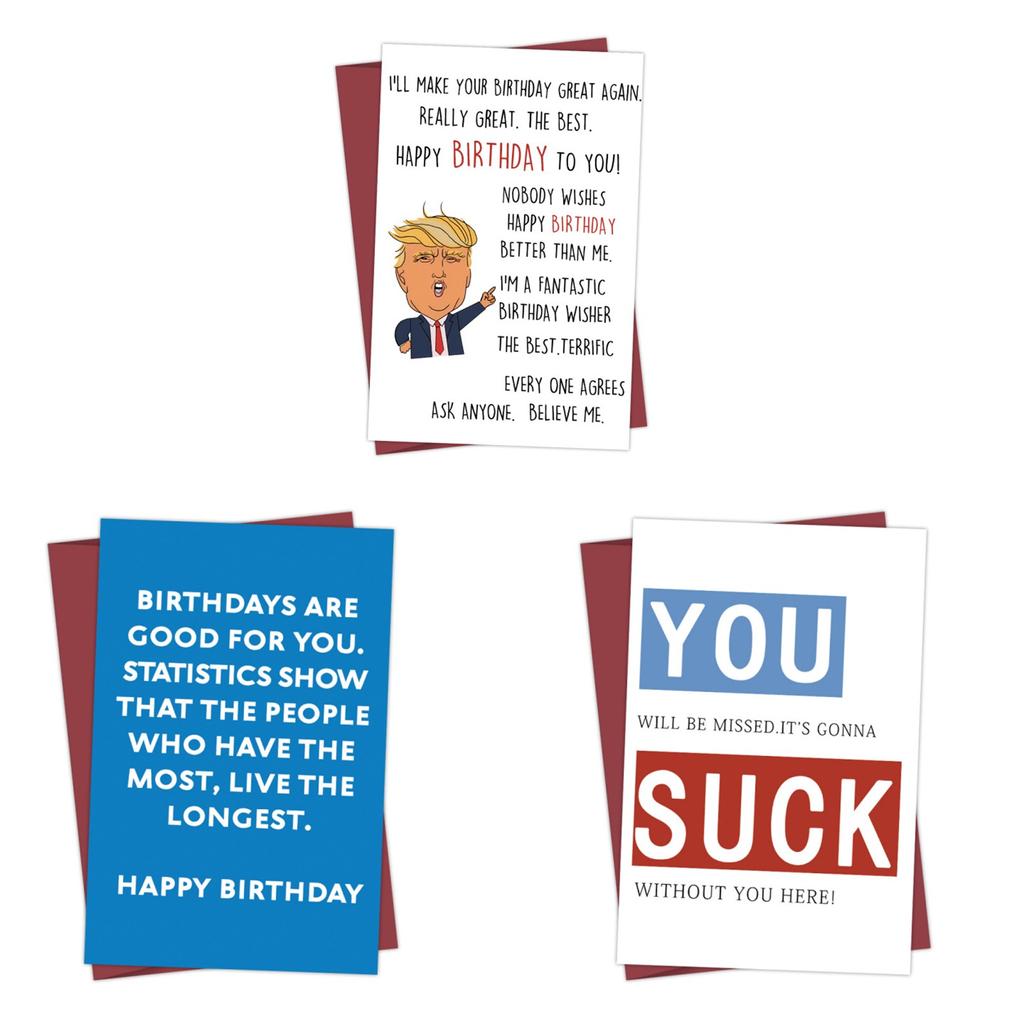 Birthday Card With Envelope Text Card Funny Gift