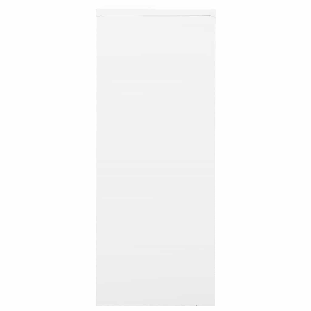 vidaXL Büroschrank Weiß 90x40x102 cm Stahl