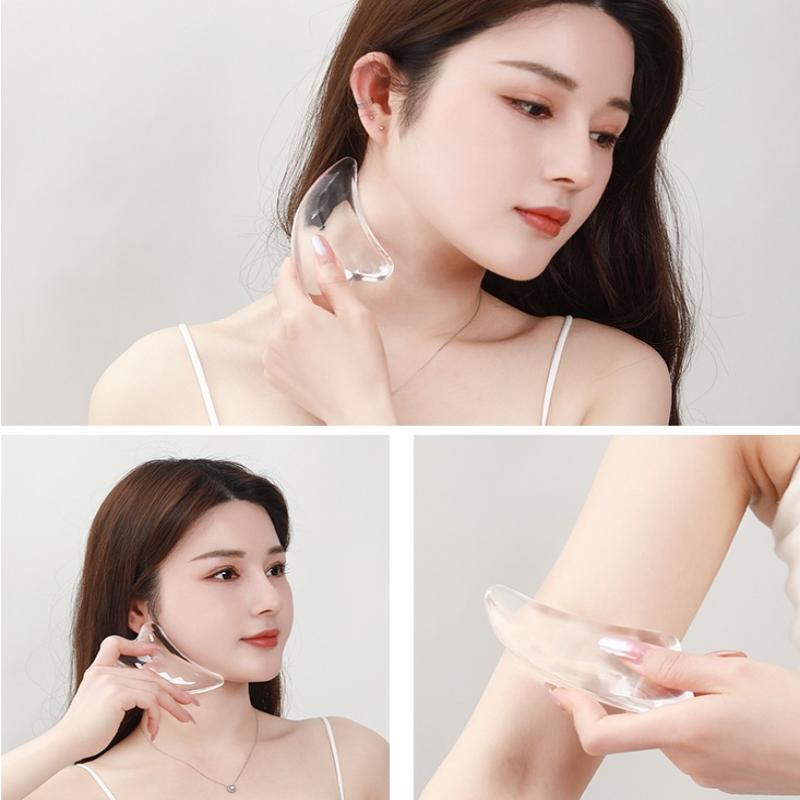 1Pcs Transparent Gua Sha Board Gua Sha Massage For Face Lifting Gua Sha Scraping Face Massager Resin