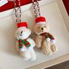 Plush Doll Christmas Necklace Lanyard Long Necklace Cute Sweater Chain Pendant  Girl