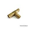 4/5/6/8/10/12/14/19mm Hose Barb Tail Tee 3 Ways Reudcing Brass Pipe Fitting Splitter Coupler Adapter Connector Water Gas Oil