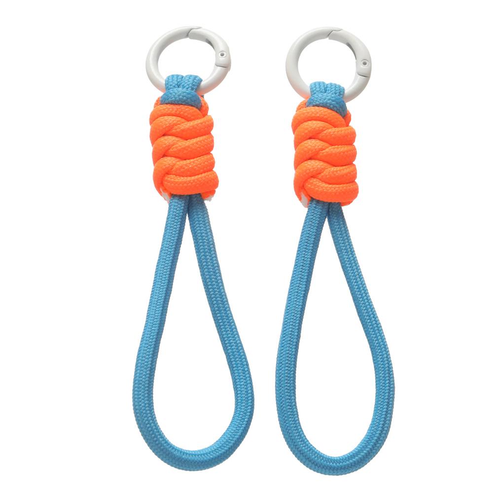 1pc Colorful Braided Lanyard Keychain for Phone Case Women Anti Lost Knot Rope Strap Car Key Chains Diy Accessories Keyring