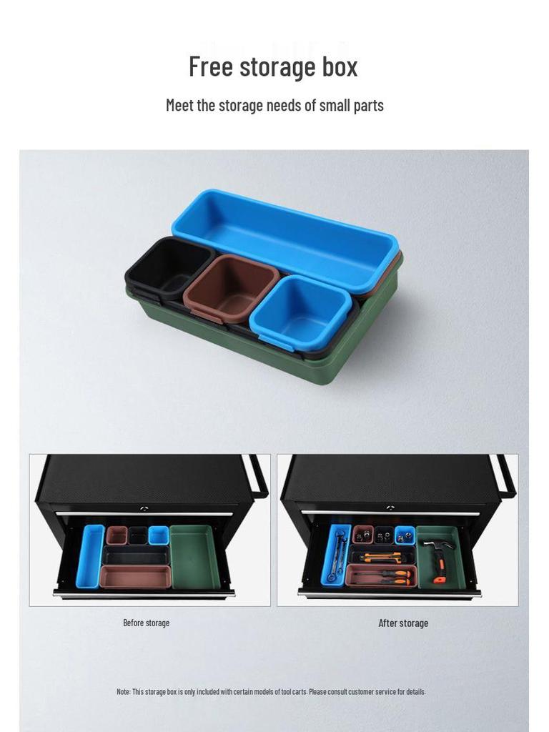Multi-Function Heavy-Duty Tool Cart with Drawer-Type Repair Box and Mobile Trolley