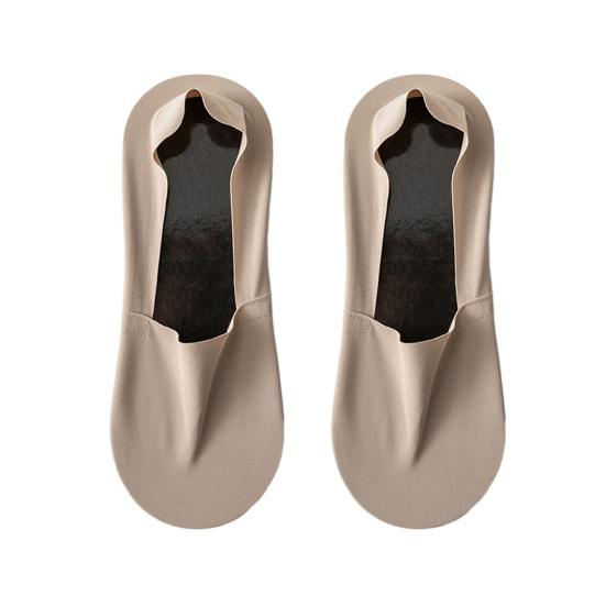 1 Pair Men Low Cut Socks Non-slip Breathable Sweat-Absorbent Shallow Mouth Cotton Socks Summer Stretchy Solid Color No Show Socks