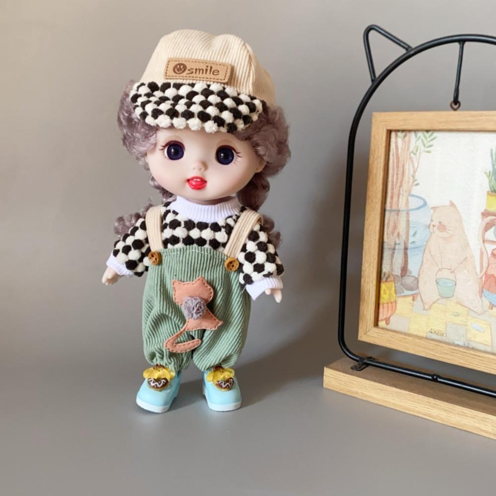 DIY 1/6 BJD Skirt Handmade Doll'S Overall Fashion 30cm Doll Clothes  Kids Gift
