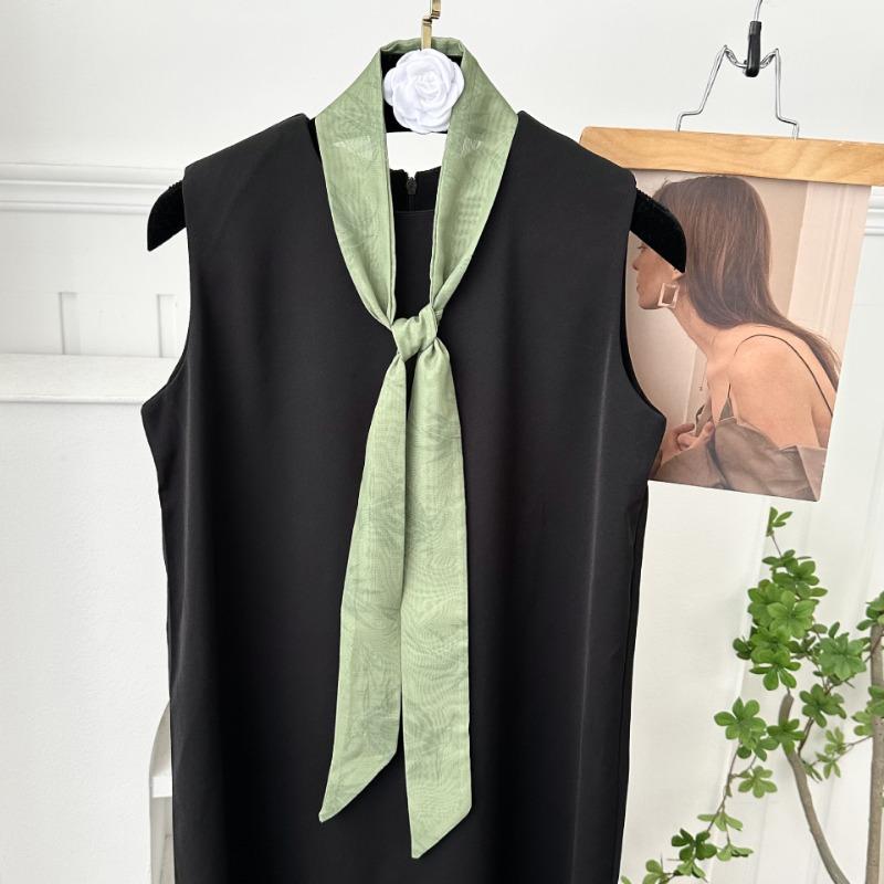 Silk Scarf, Long Bow Braided Hair Band, Neck Protector, Small Scarf, Multi-purpose Bag, Hat Streamer, Waist Belt.