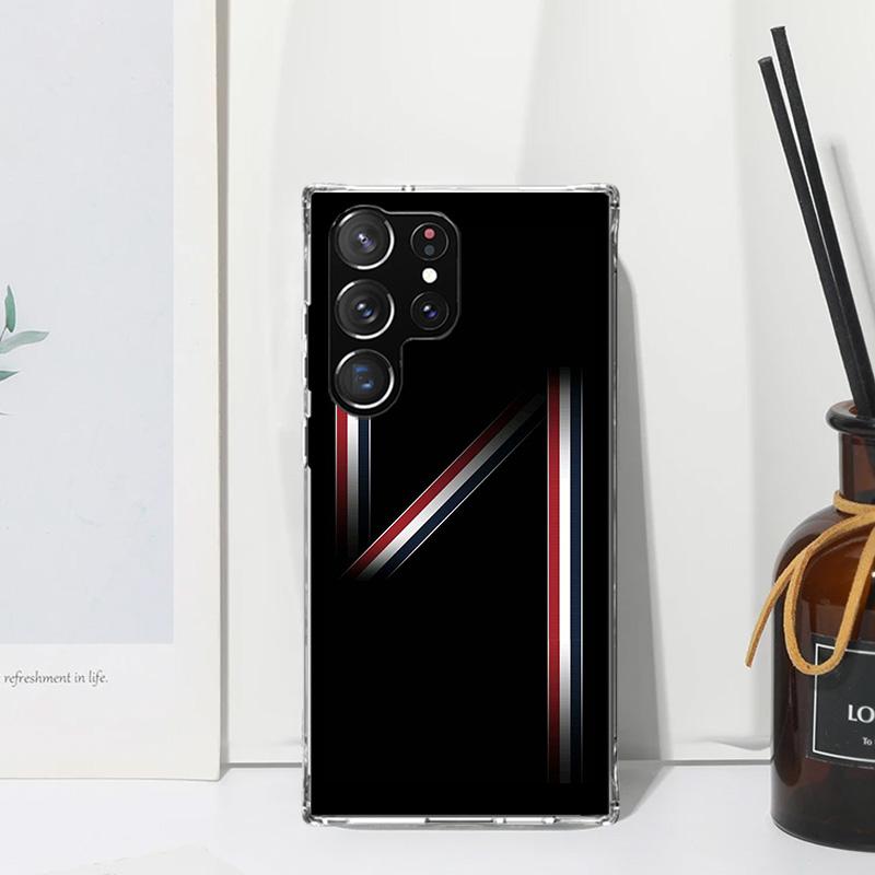 Luxury Sports Line Cool Stripes Phone Case For Samsung Galaxy Note 20 Ultra 10 Plus 9 8 M11 M12 M21 M30S M32 M51 M52 J4 J6 + J8