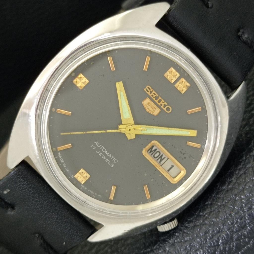 AUTOMATIC VINTAGE SEIKO 5 7009A JAPAN MENS ORIGINAL DIAL WATCH a500783-5 R154-a500783