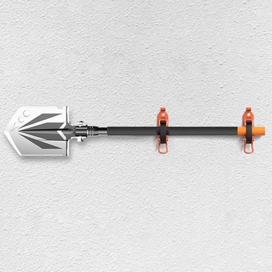 Metal Rubber Shovel Mounting Kit for Roof Rack & Garage Heavy-Duty Holder for Shovels Axes And Hoses Universal Shovel Mount for Truck Bed ATV UTV
