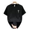 Short Sleeve Cotton Men'S Printed T-Shirt Trend Men'S And Women'S Versatile Crew Neck T-Shirt Men'S