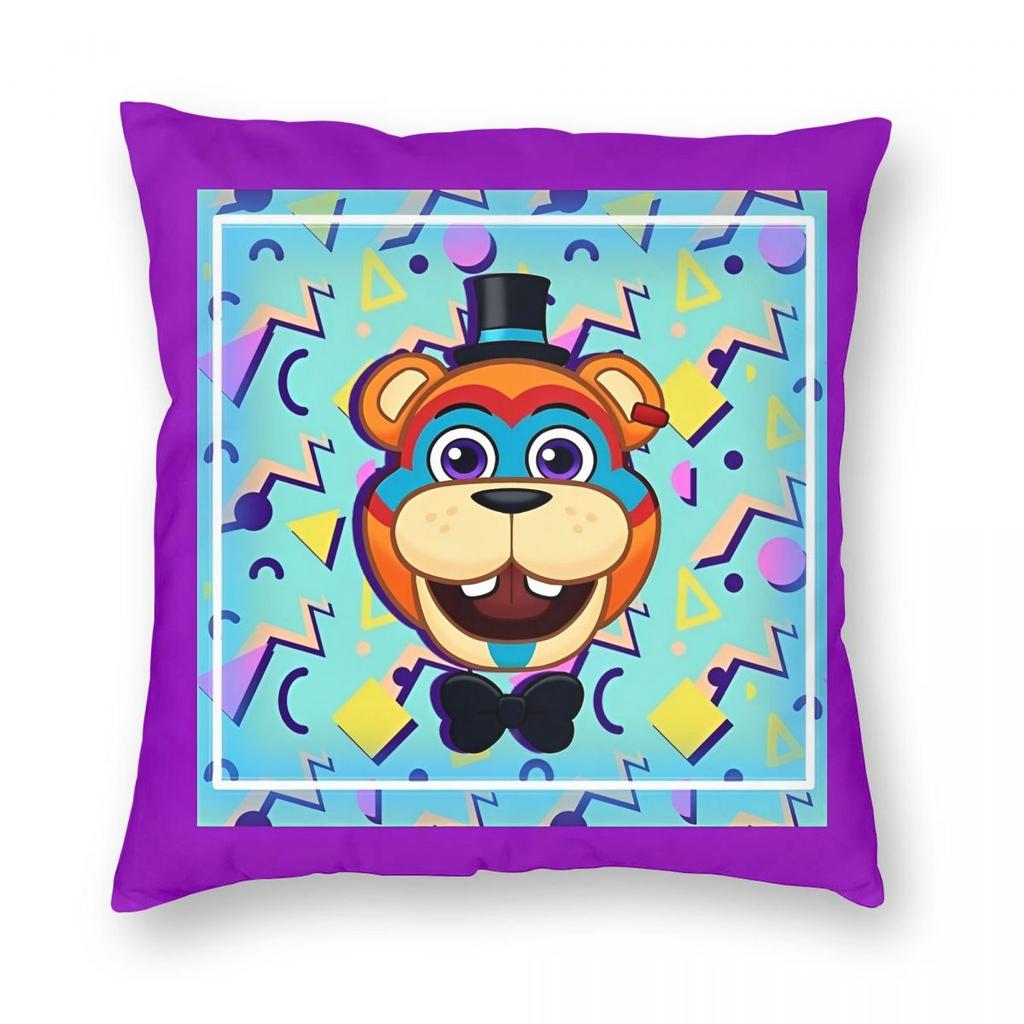 FNAF At Freddys Pillowcase Soft Fabric Cushion Cover Decorations  Throw Pillow Case Cover Home Zipper 4040cm