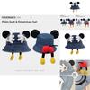 Mickey Mouse Denim Bucket Hat With Breathable Uv Protection For Summer Fashion Accessories