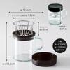 Coffee Tools KOGU Compact Server Dripper Set in Dishwasher Safe Compact Storage Convenient to Carry Unbreakable Lightweight Lid Included Scale 300ml