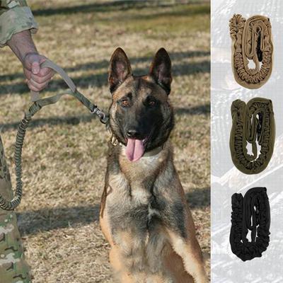 Elastic Soft Tactical Military Pet Puppy Dog Leash Traction Rope Belt Strap