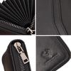 Humerpaul Ladies Wallet First Layer Cowhide Wallet Coin Purse RIFID Anti-theft Brush Organ Wallet Zipper Opening
