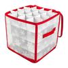 Waterproof Christmas Ornament Storage Box 36-Slot Christmas Ball Storage Box With Partition Board Christmas Decoration Container