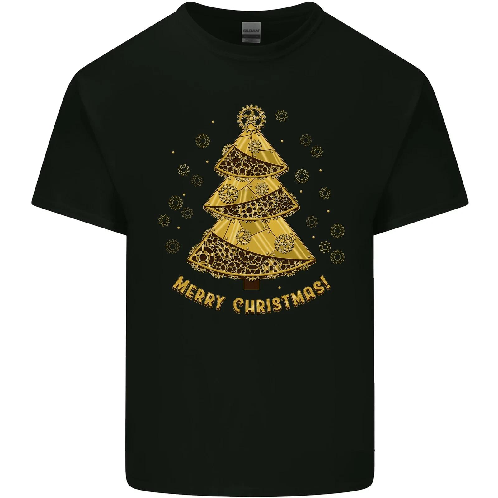Steampunk Christmas Tree Kids T-Shirt Childrens 4XL