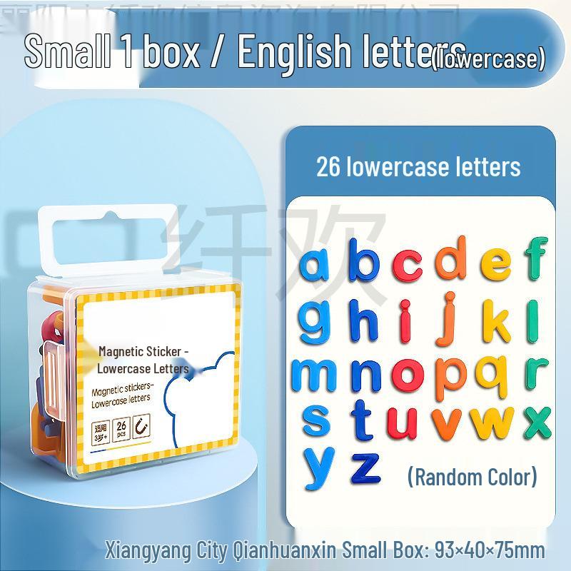 Magnetic Alphabet Stickers: 26 Uppercase & Lowercase Letters for Teaching Aids