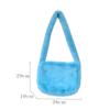 Nepbont Tote Bag voor Dames Winter Pluche Schoudertas Pluizige Messenger Bag Vrouwen Zachte Pluizige Handtassen Shopper Bucket Hobo Bag MIT