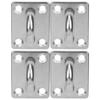 M8 4 Holes Stainless Steel Fixed Eye Plate Hook Loop UShaped Ceiling Wall Mount Hanger