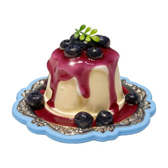 Cake Toy Food-Grade Silicone Slow Relief Blueberry Rebound Stress Pudding Shape Soft Decompression Squeeze Toy