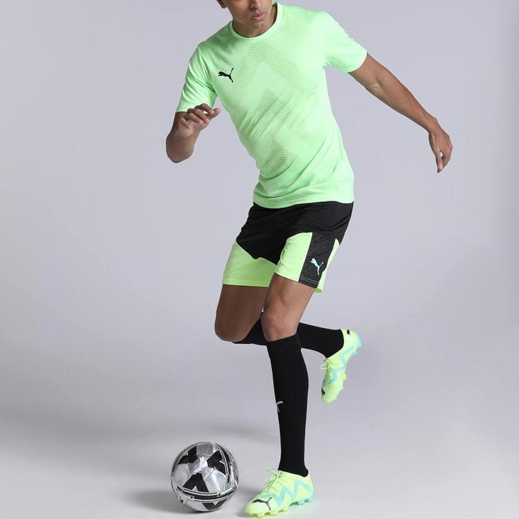 PUMA Elastic Waist Straight-Leg Loose Shorts Men Bottoms Black 658293-51