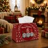 1pc Nordic Folklore Holiday Tissue Box | Multi-Functional Seasonal Napkin Dispenser, Suitable for Home, Xmas Parties Gnome Trio Snowflake Trending Chr