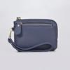 Vintage PU Leather Short Wallet With Zipper Coin Pocket Multiple Card Slots And Wrist Band Casual Portable Card Clip