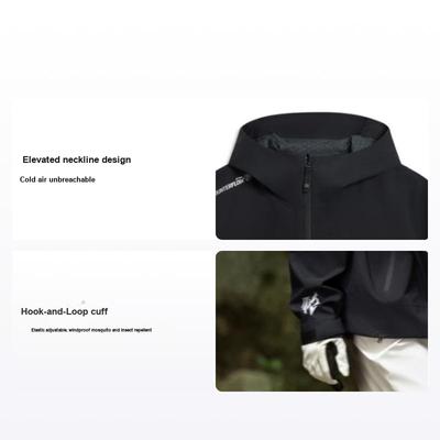 Li Ning CF Réfléchissant Ample Armure Wanlong Veste Simple Couche Imperméable Coupe-vent Veste Unisexe Noir AEMU061-4