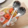 304 Stainless Steel Shell Serving Spoon Set