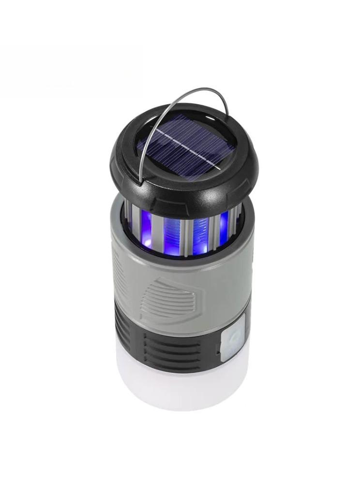 Solární lampa proti komárům UV světlo na hmyz USB dobíjecí elektrická past na mouchy lapač skládací přenosný zabíječ hmyzu repelentní světlo