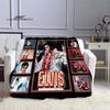 Elvis Throws Blanket 3D Printing Rock Singer Sofa Blanket  Adults and Children Bedroom Living Room Decoration Blanket for Bed