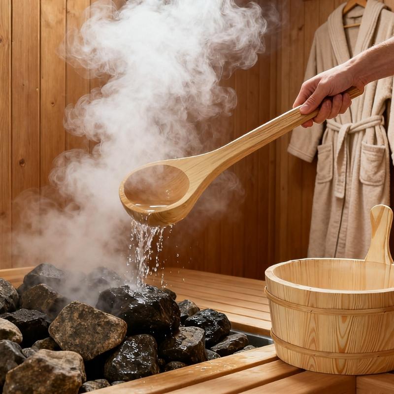 Multipurpose Practical Sauna Water Bucket and Ladle 4L Large Capacity Steaming Bathroom Tool Tub Barrels Enduring