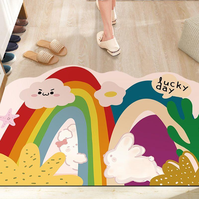 Cartoon Can Love The Home Door Mat Door Dirty Anti-slip Mat Into The Door Porch Can Be Cut Carpet