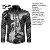 Men Shirt Club Dance Shirt Shiny Sequin Lapel Single Breasted Slim Fit Colorful Stripe Glossy Long Sleeve Performance Men Top